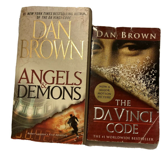 Angels and Demons & The Da Vinci Code by Dan Brown Book Novels Bundle Of 2 - Picture 1 of 9